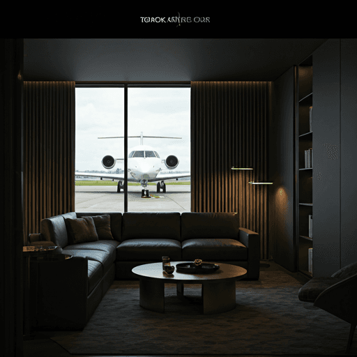 Private jet on Toronto tarmac